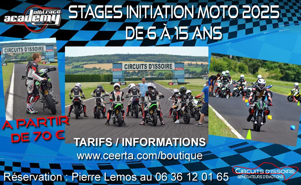 Stage moto 6 \u00e0 15 ans avec Alti race academy !