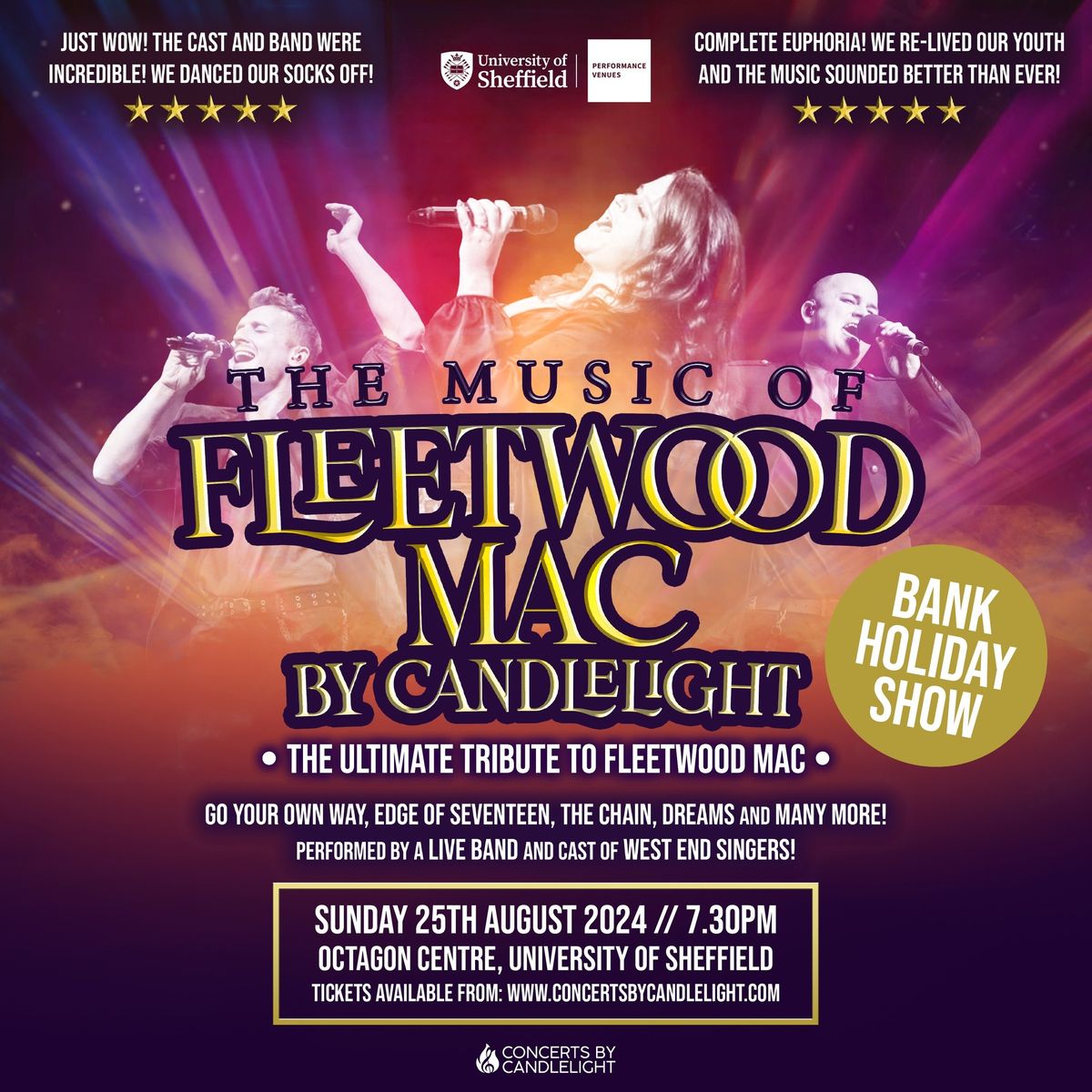 The Music Of Fleetwood Mac By Candlelight At The Octagon Centre, University Of Sheffield