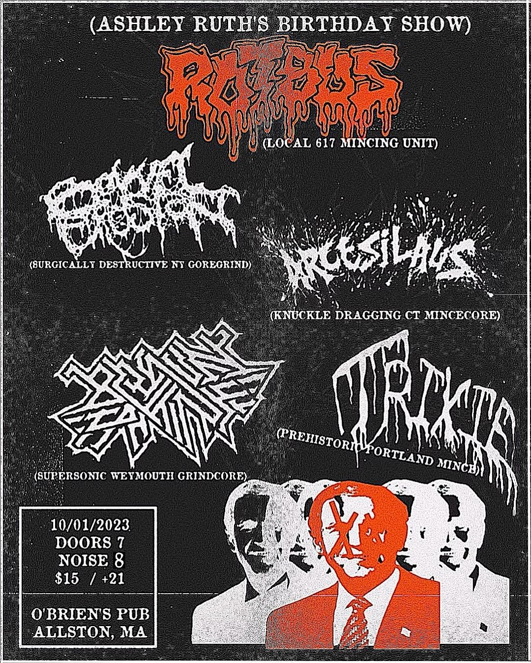 Rotbus Logo Rotbus / Bowel Erosion / Brain Famine / Arcesilaus / Trixie, O'Brien's ...