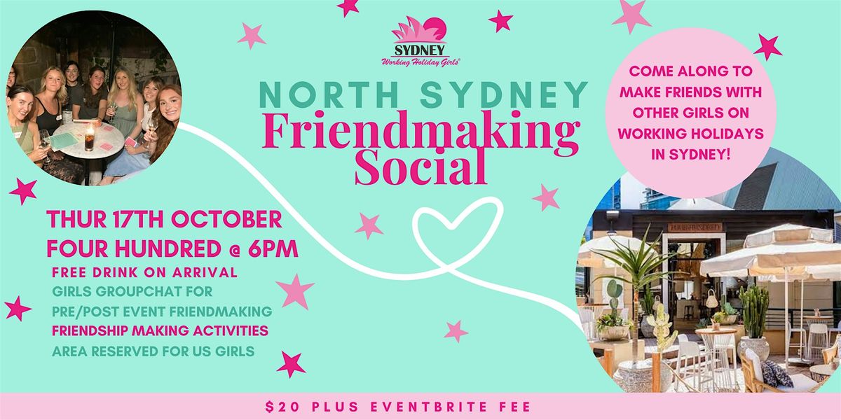 North Sydney Friendmaking Social | Thursday 17th October