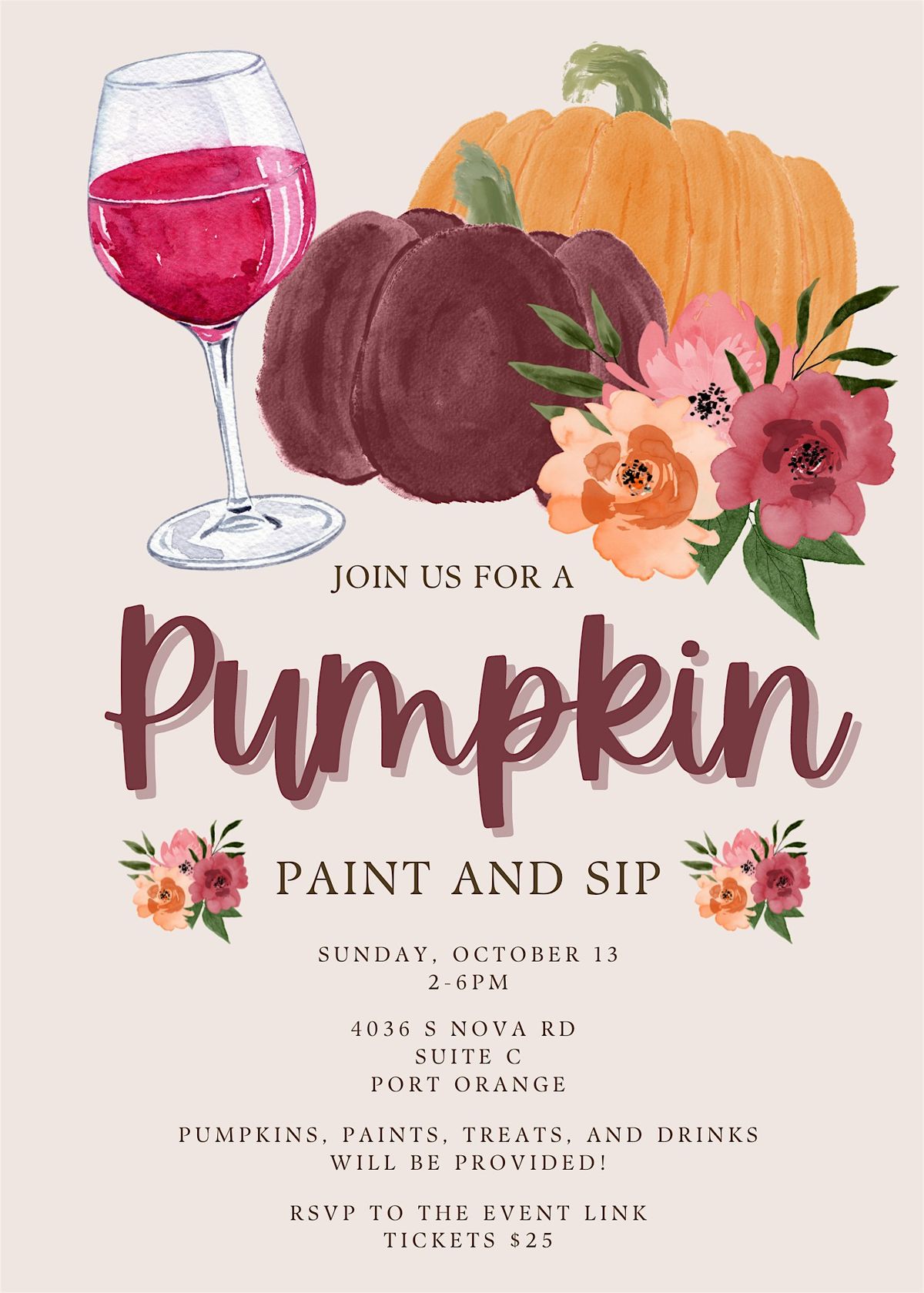 Pumpkin Sip & Paint