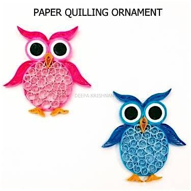 Owl Ornament - Paper Quilling