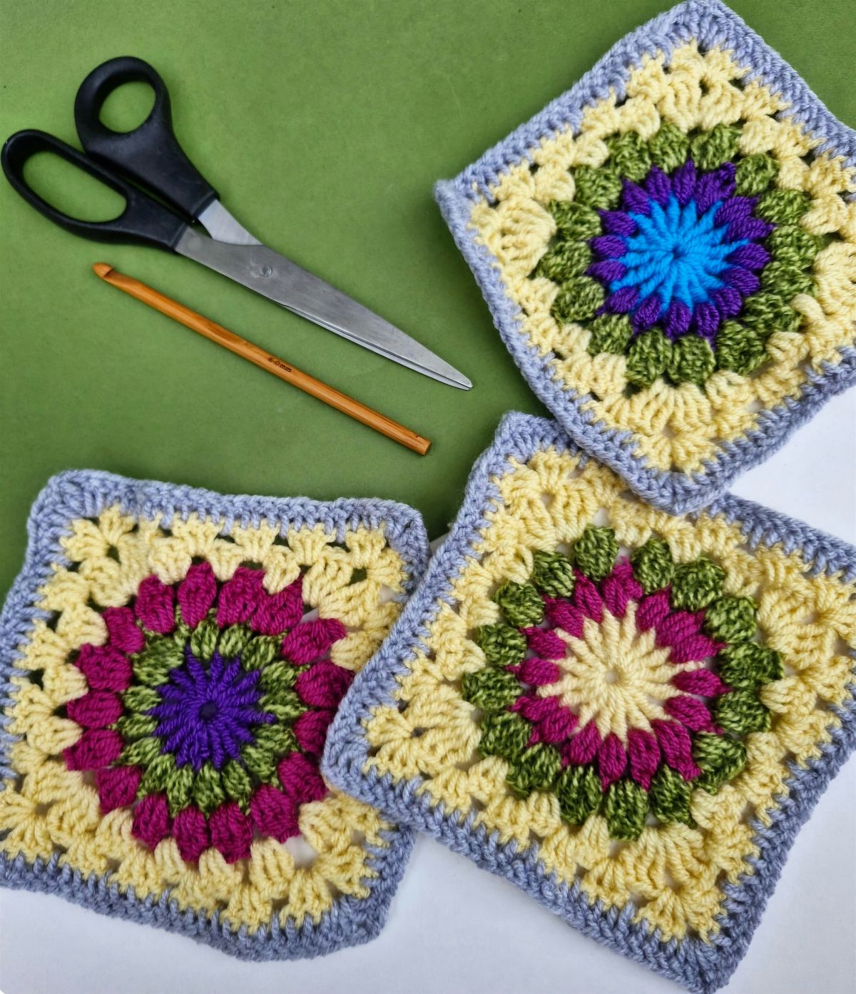 Crochet Club Edinburgh - Sunburst Granny Squares