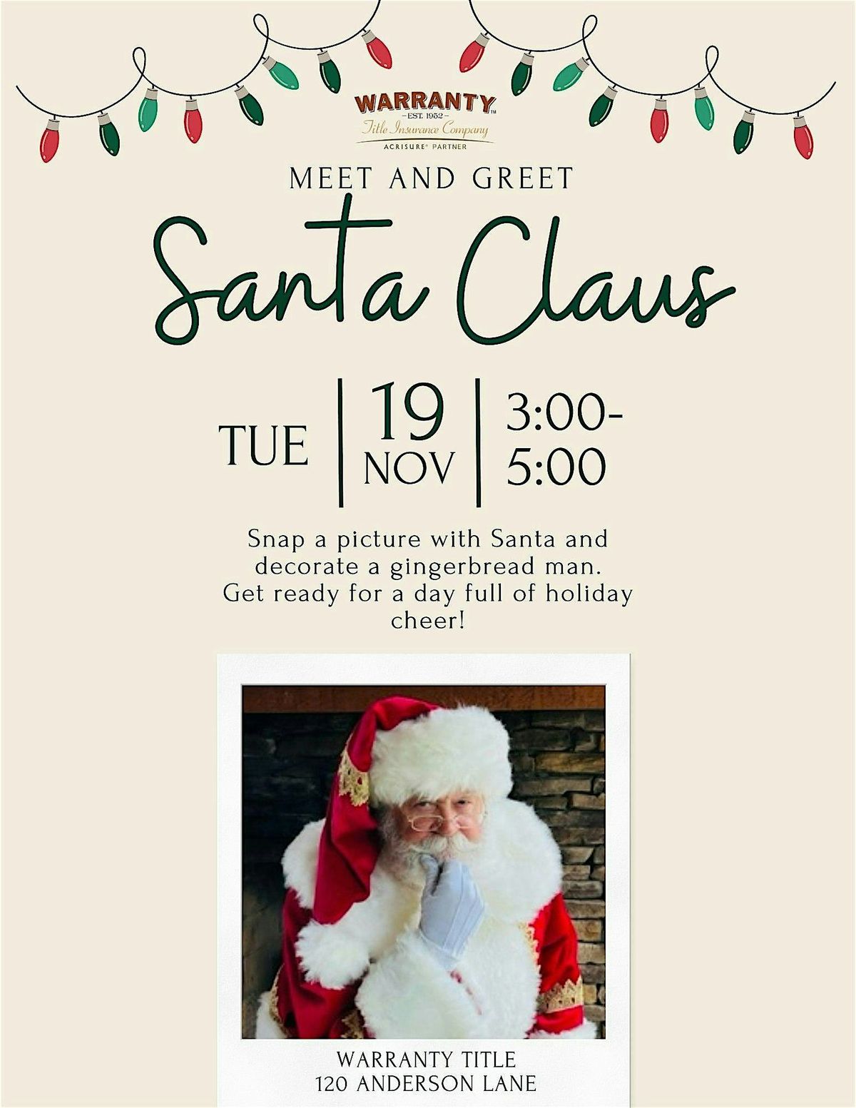 Warranty Title Santa Meet & Greet