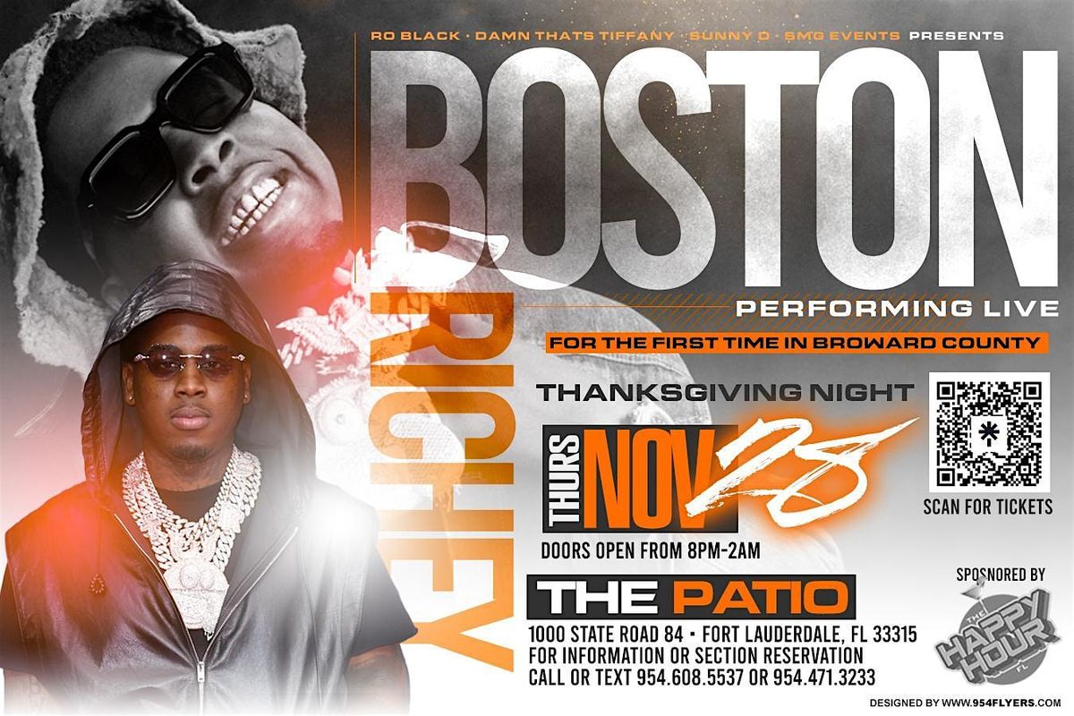 Real Boston Richey Performing Live Thanksgiving Night At The Patio