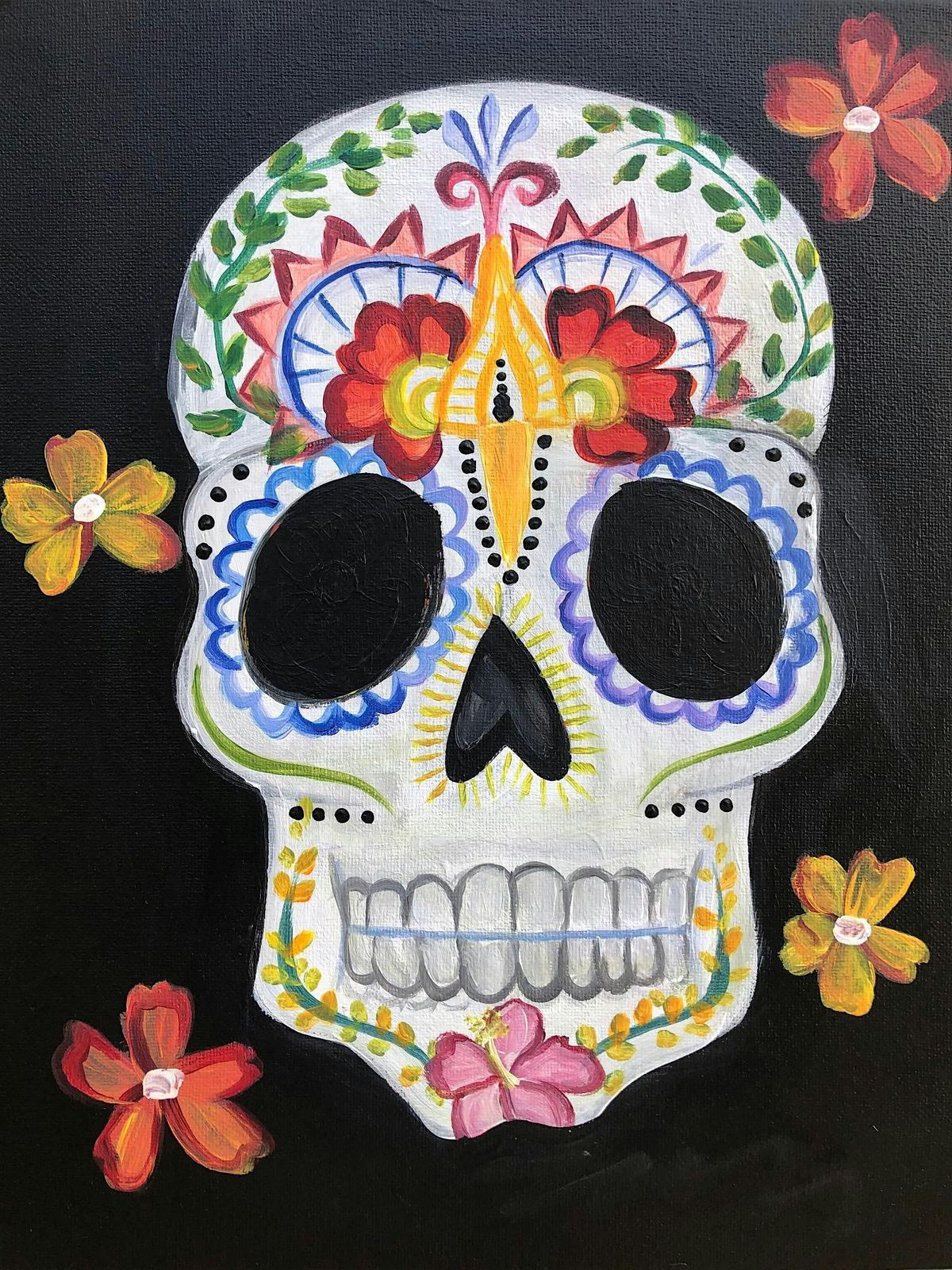 Day of The Dead Paint and Sip Event at Grand Central Market!