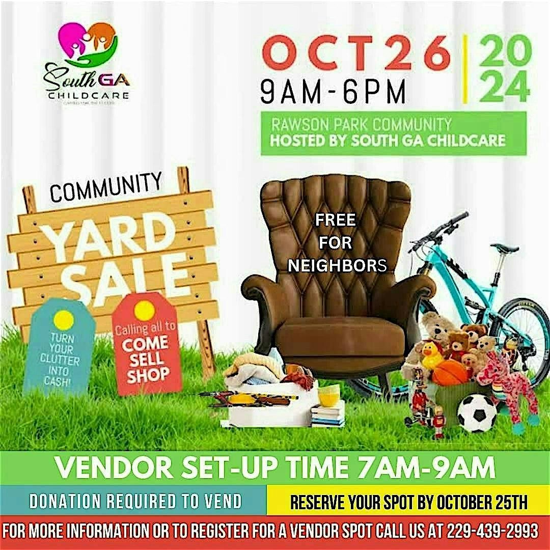 Rawson Park Community Yard Sale & Vendor Pop-Up