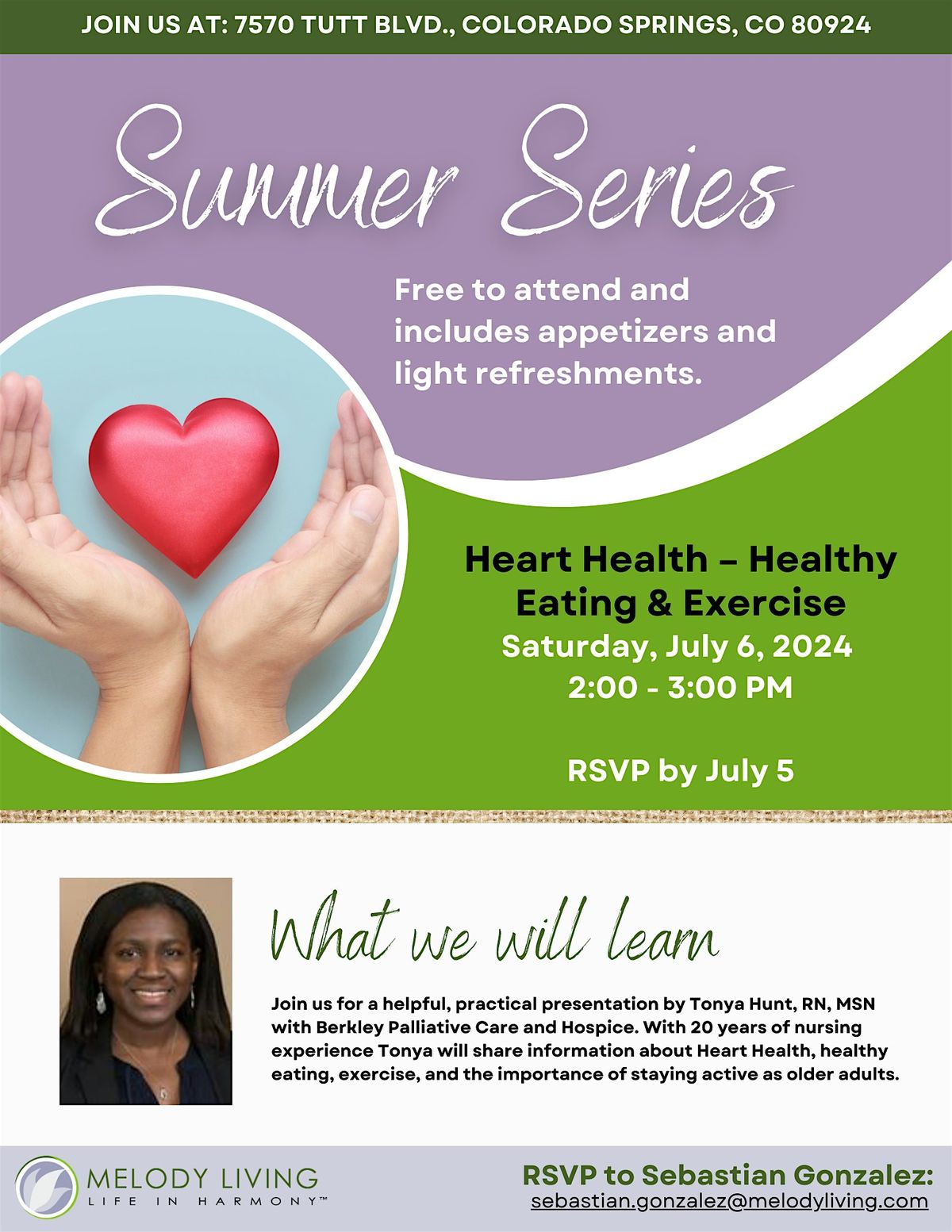 Summer Series: Heart Health - Healthy Eating & Exercise