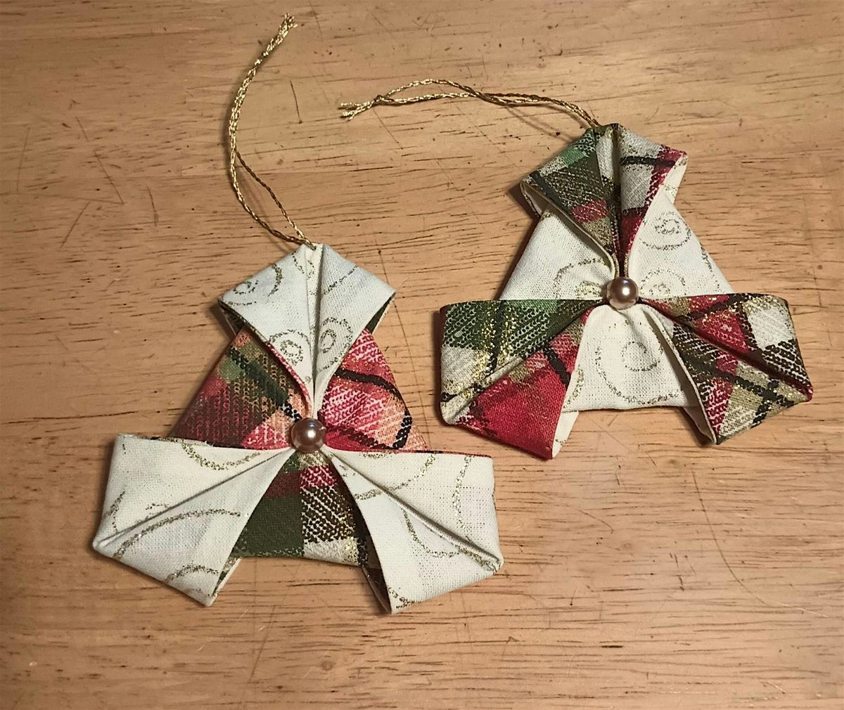 Fabric Origami Ornaments