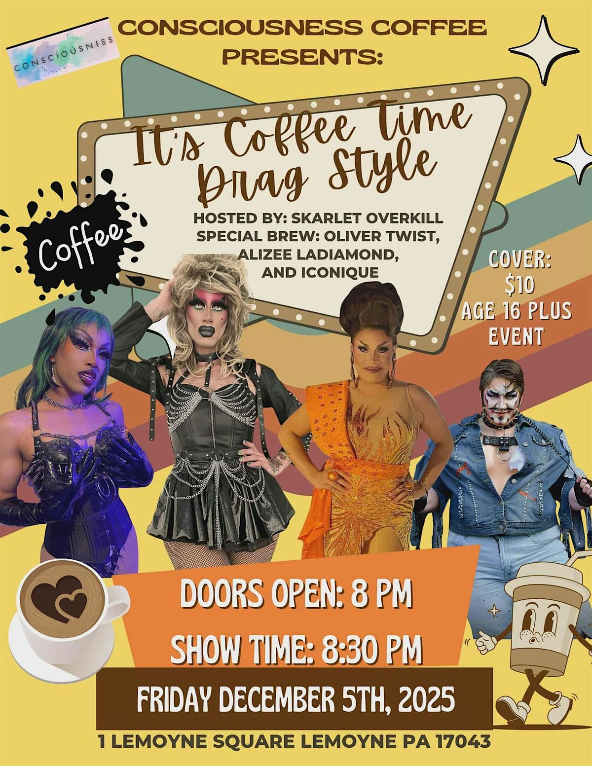 it's coffee time; drag style