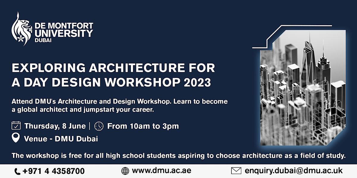EXPLORING ARCHITECTURE FOR A DAY DESIGN WORKSHOP 2023