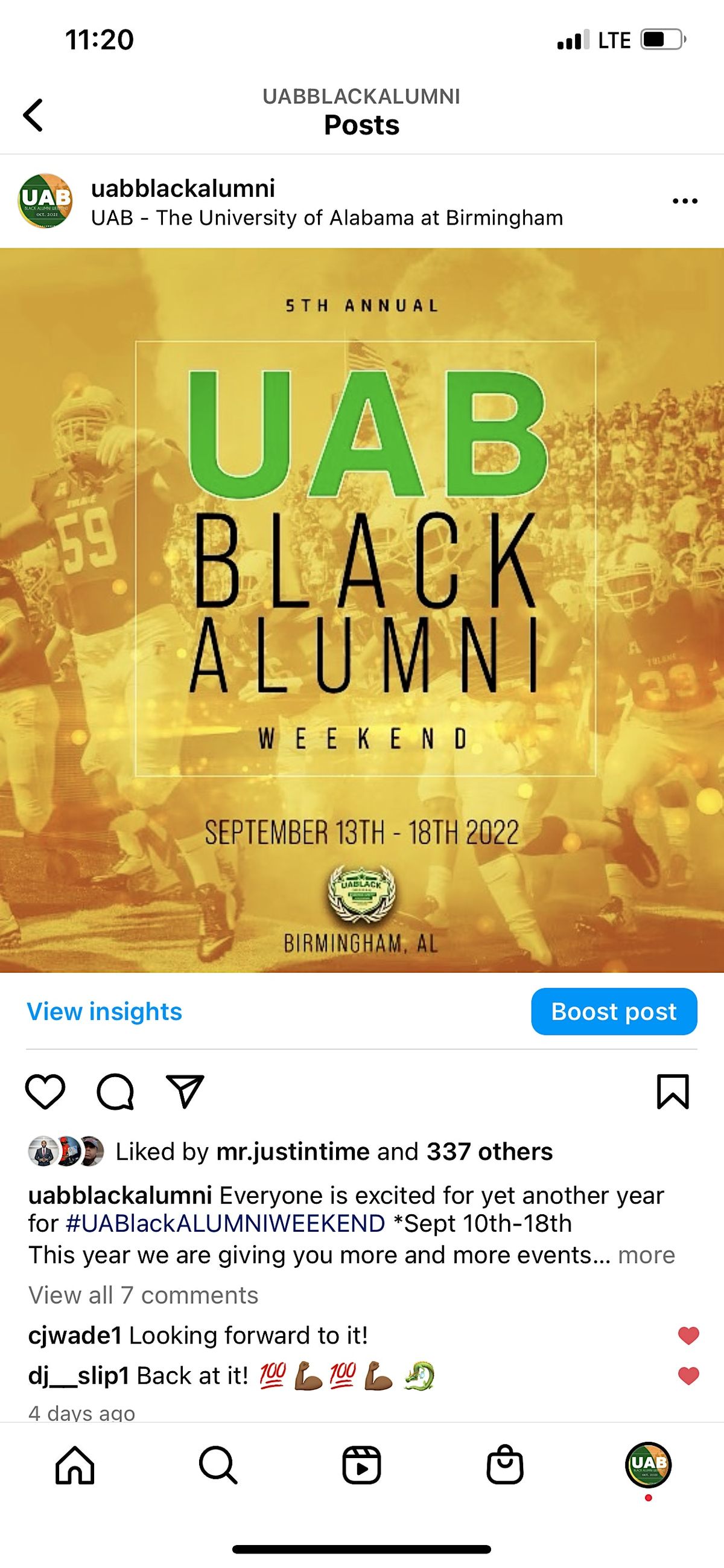 UAB BLACK ALUMNI WEEKEND 2022