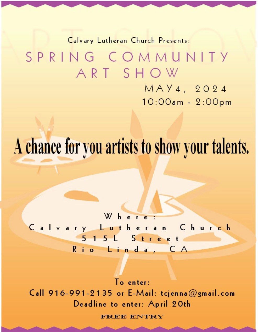 Calvary Spring Community Art Show
