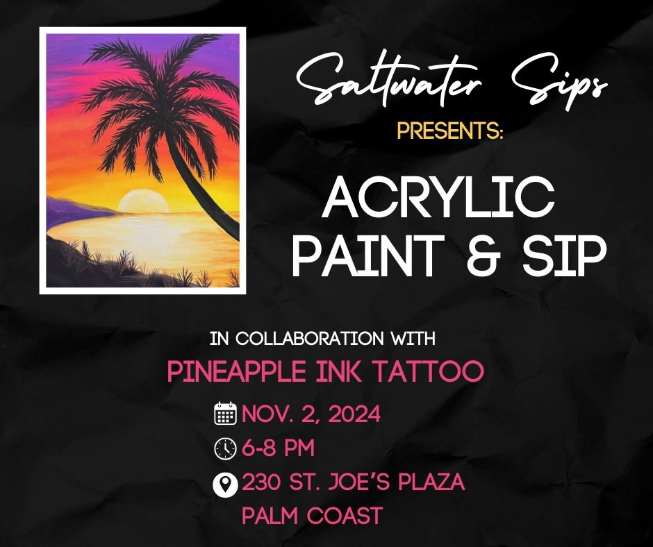 Acrylic Paint & Sip Class