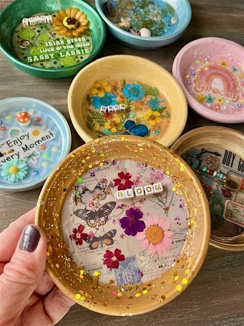 Make Your Own Resin Jewelry Dish at Cool Beans Cafe