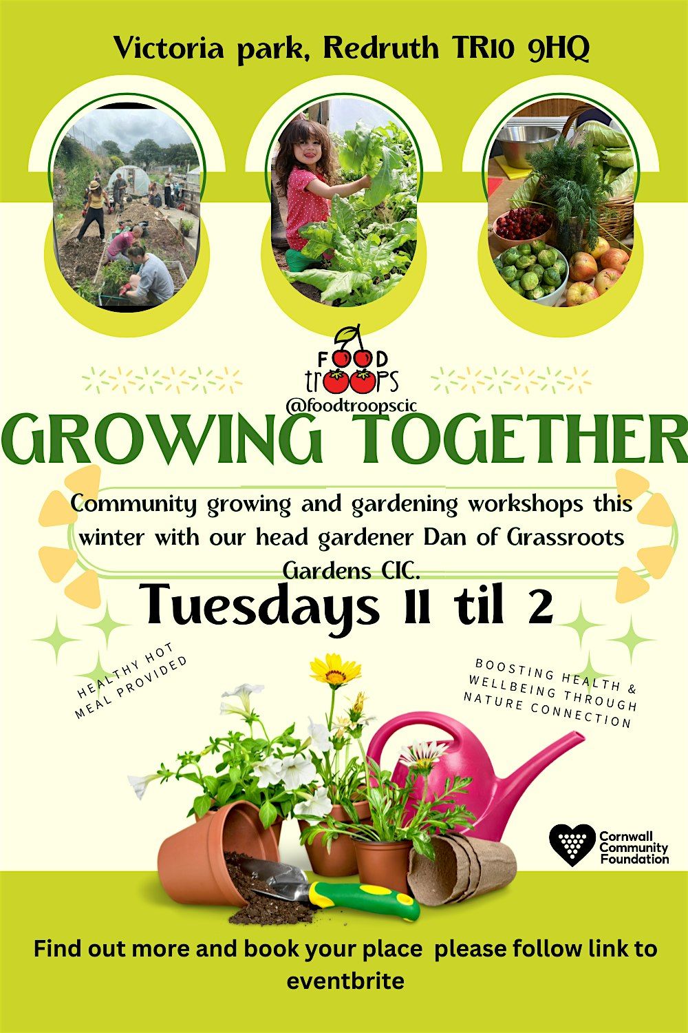 Growing together Community gardening workshops at food troops