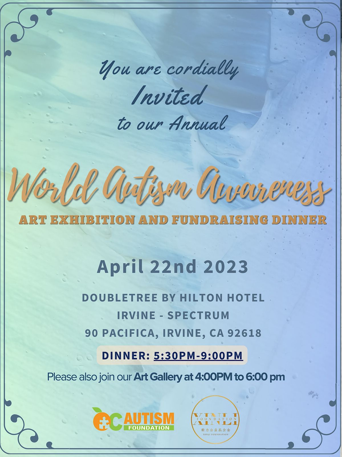 World Autism Awareness: Art Exhibition and Fundraising Dinner