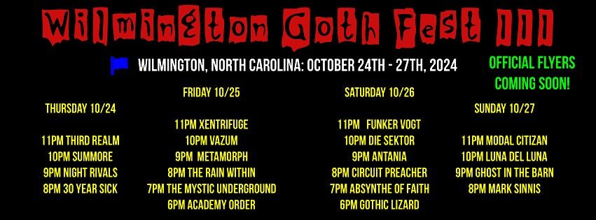 Wilmington Goth Fest 24