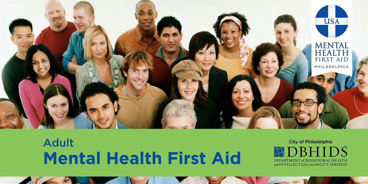 2-day Adult Mental Health First Aid Training w\/CEUs (Virtual)