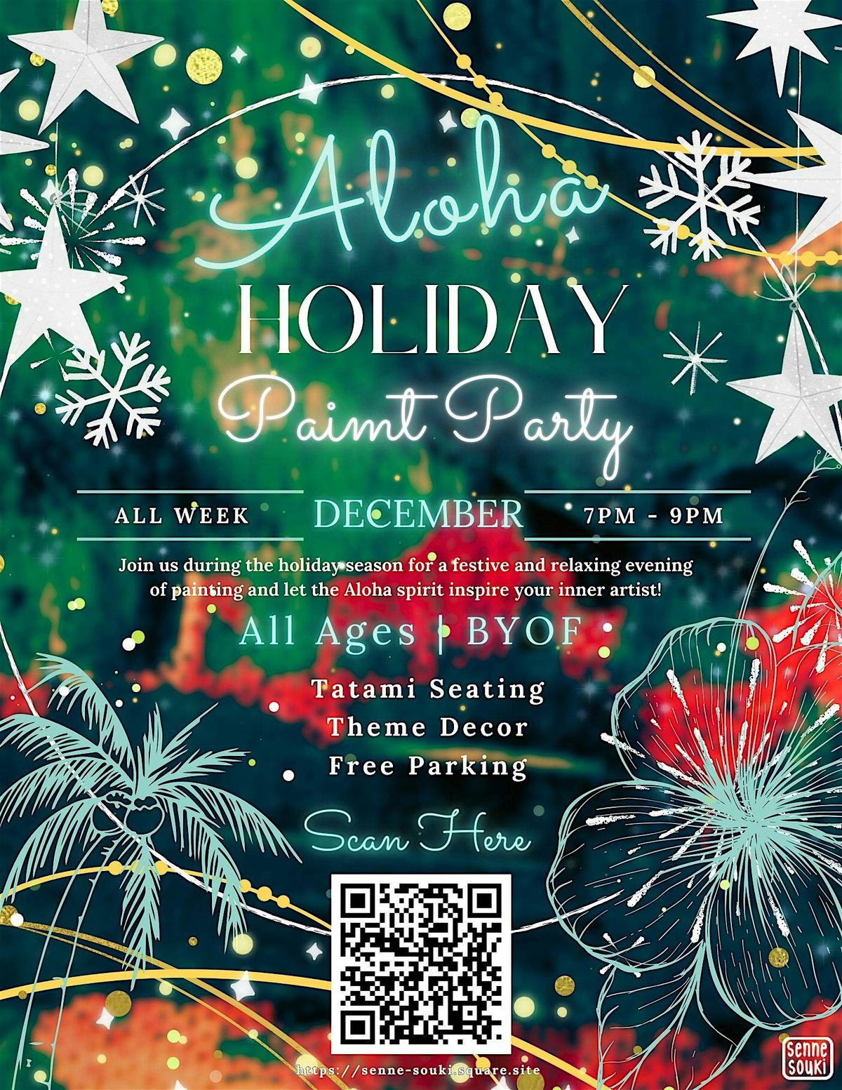 Aloha Holiday Paint Party