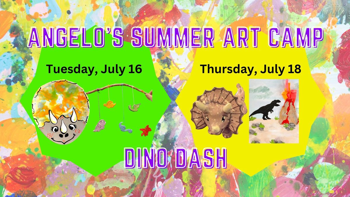 Summer Art Camp Week 7: Dino Dash!