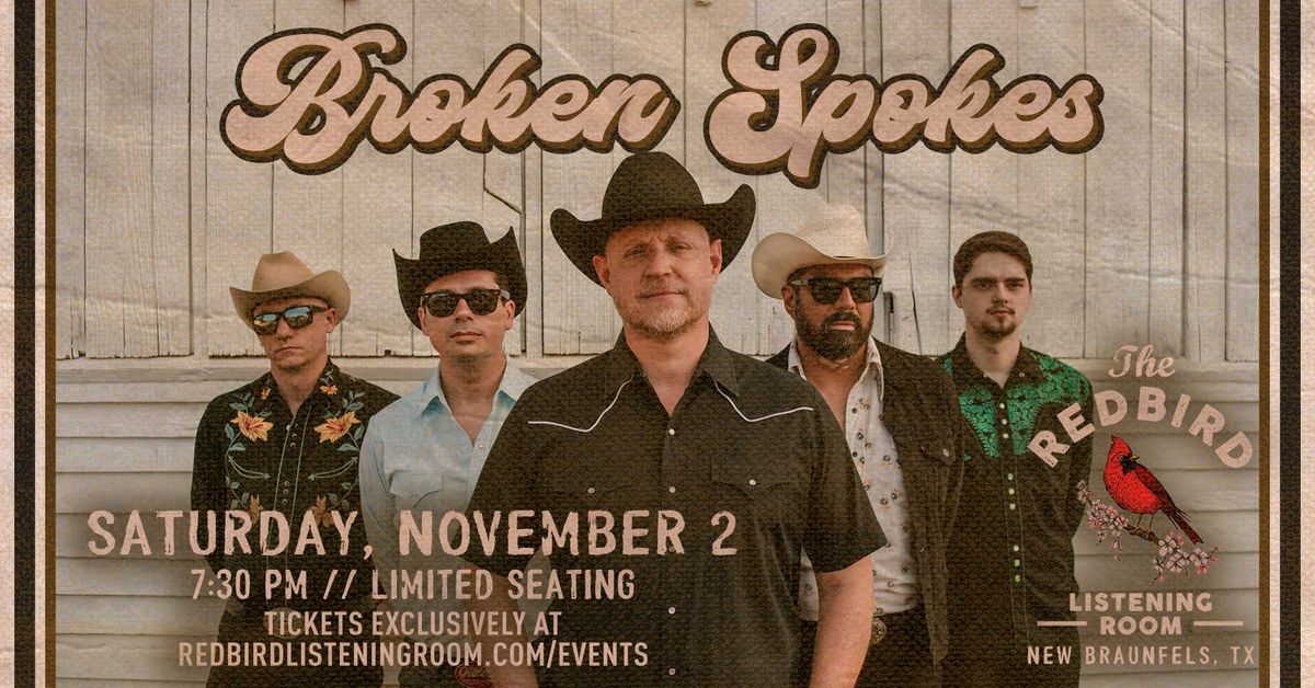 Broken Spokes @ The Redbird - 7:30 pm