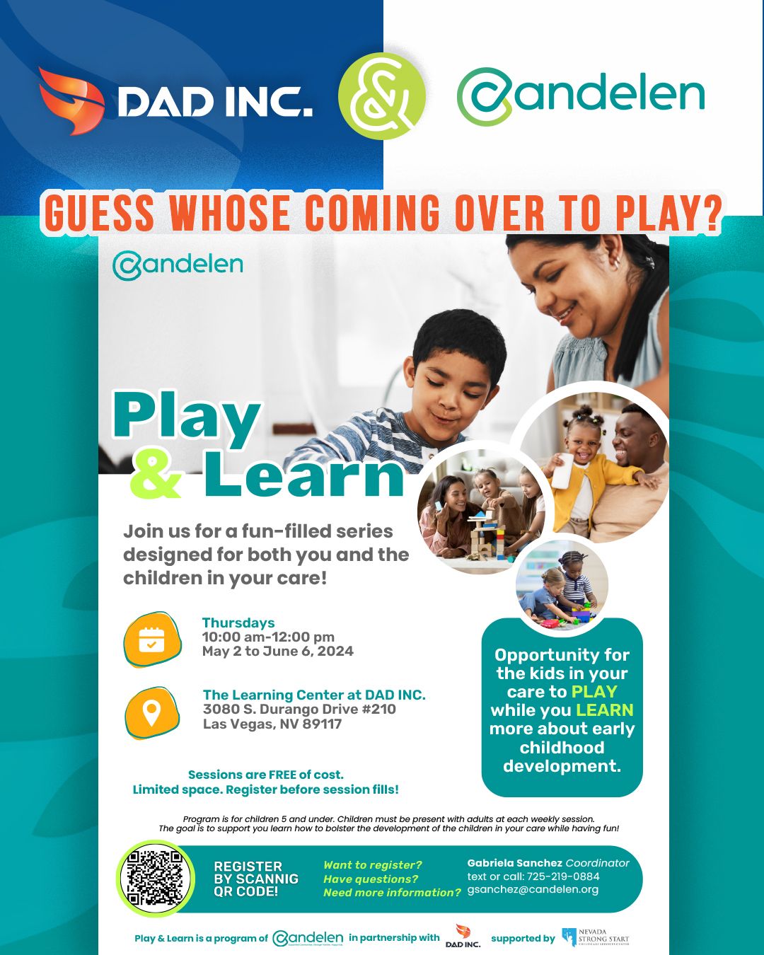 Play & Learn Workshop for parents @ DAD INC by Candelen