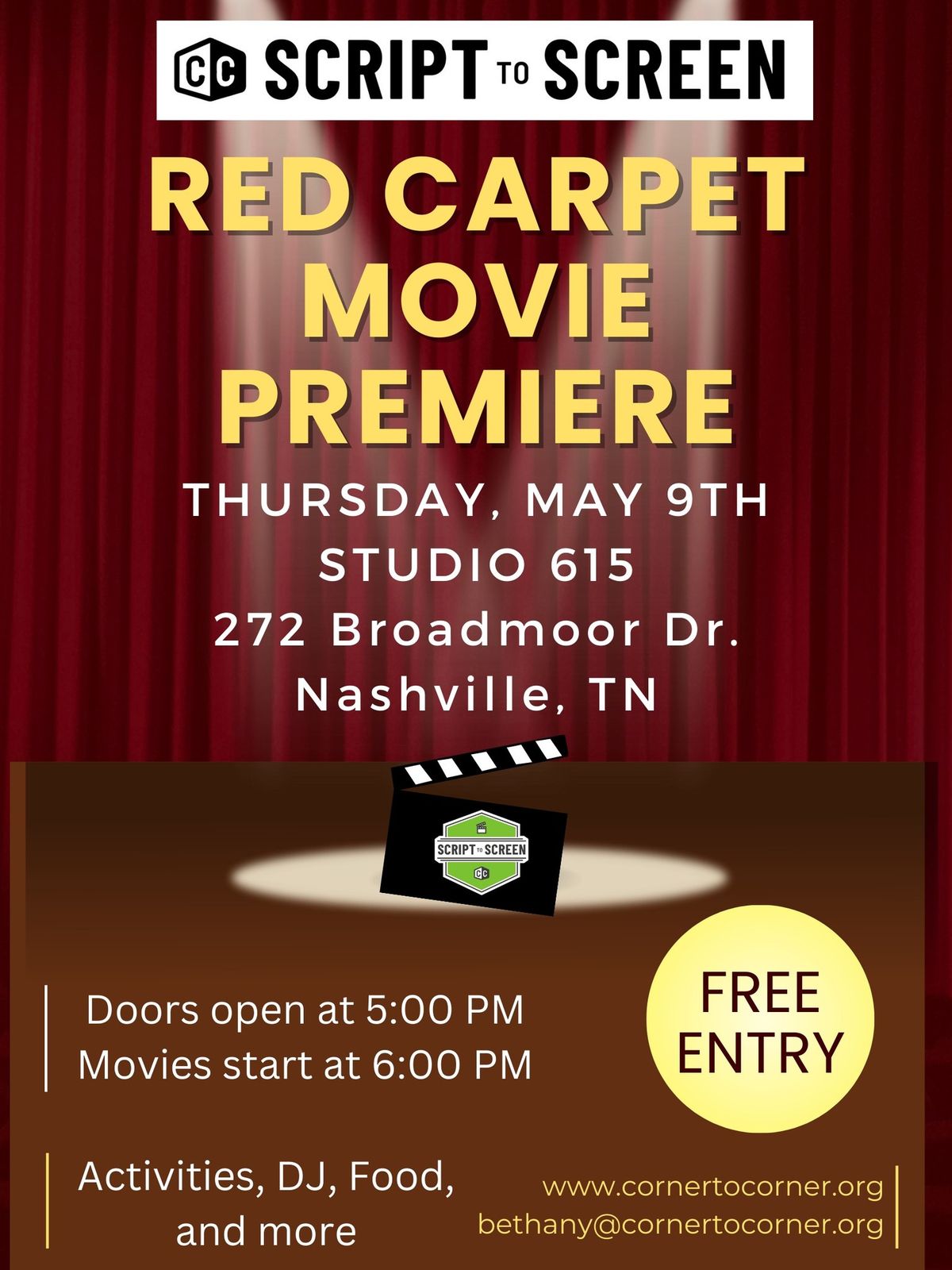 Script to Screen Red Carpet Premiere