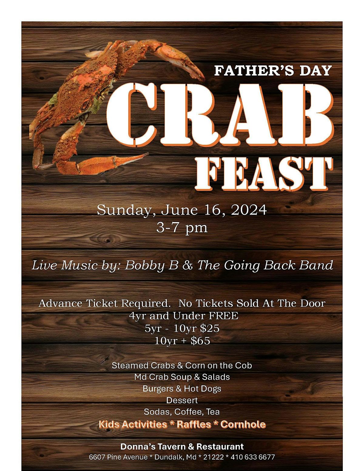 Father's Day Crab Feast