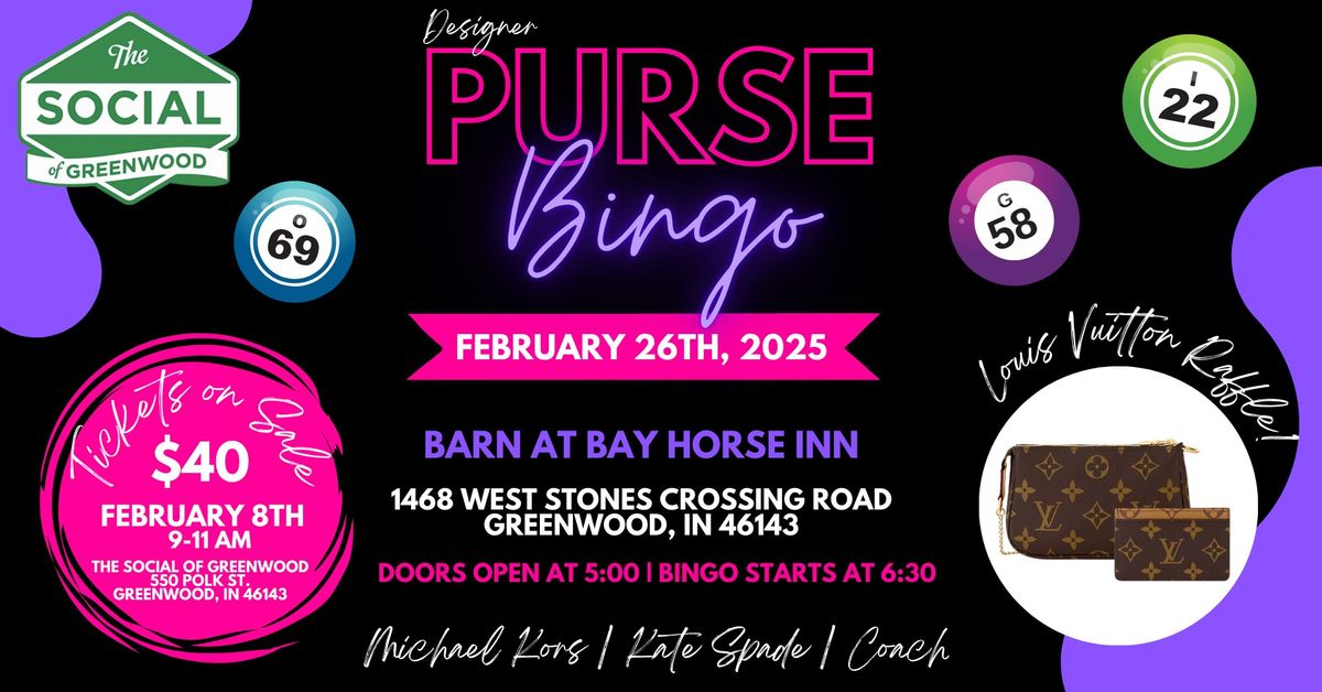 Purse Bingo at The Barn