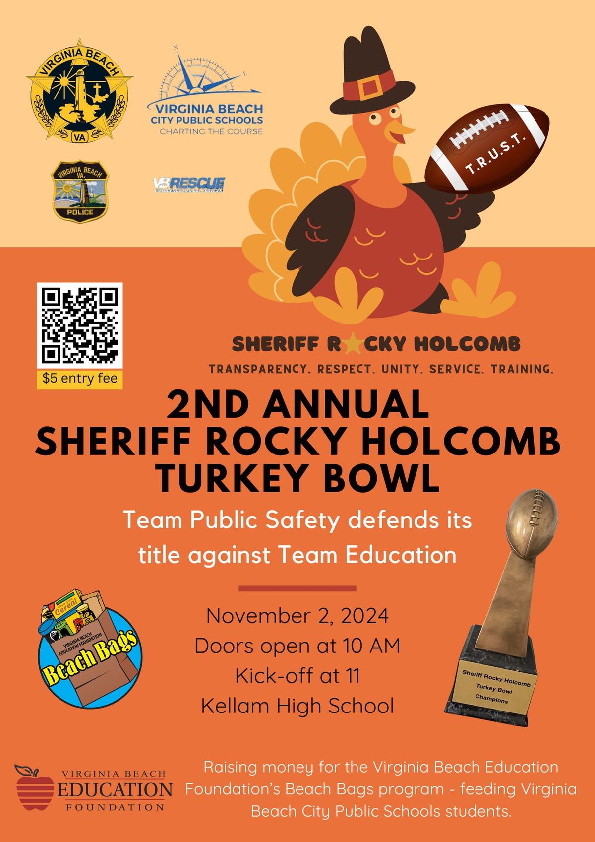 Sheriff Rocky Holcomb's 2nd Annual Turkey Bowl