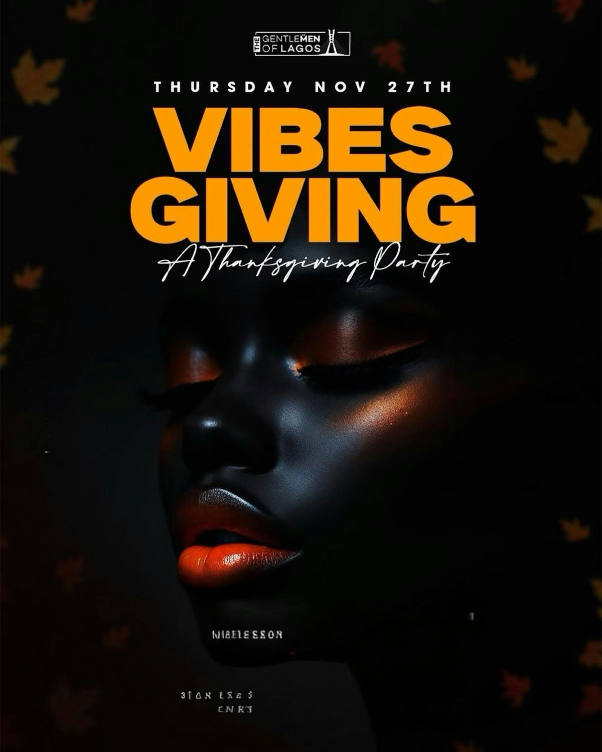 VibesGiving! Thanksgiving after parry! 50% off whole bar! $5 wing baskets