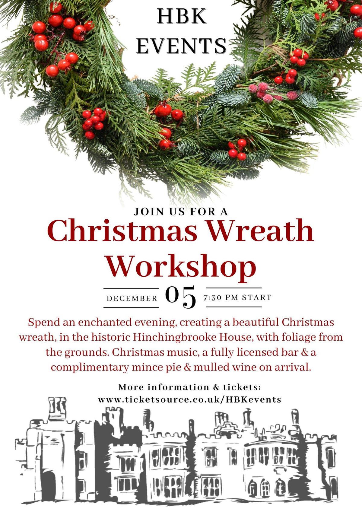 HBK EVENTS: Christmas Wreath Workshop