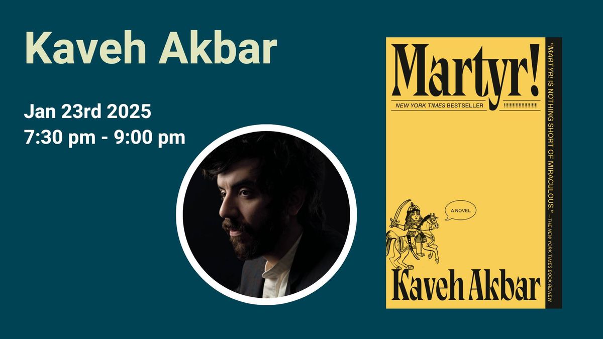 Arts and Letters Live Presents Kaveh Akbar