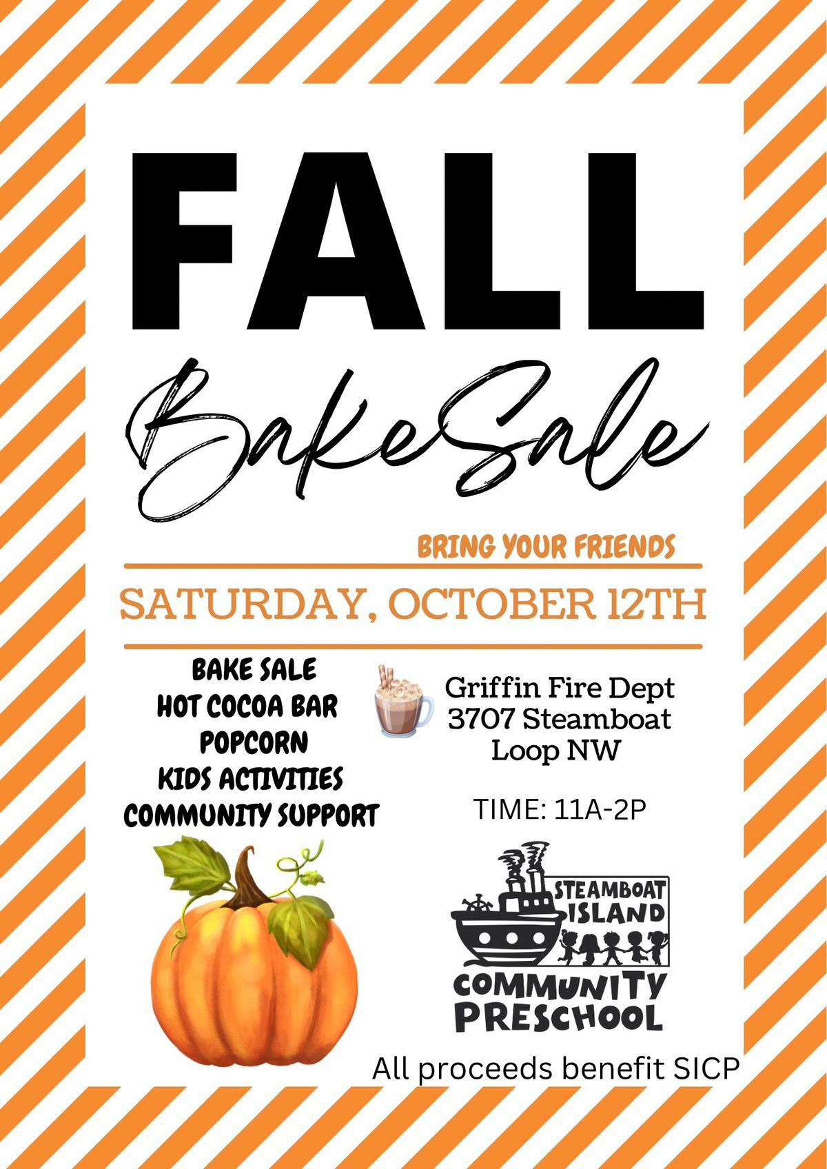 SICP FALL BAKE SALE! 