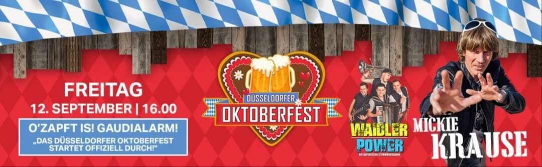 O zapft is! Gaudialarm! - Das D\u00fcsseldorfer Oktoberfest startet offiziell durch