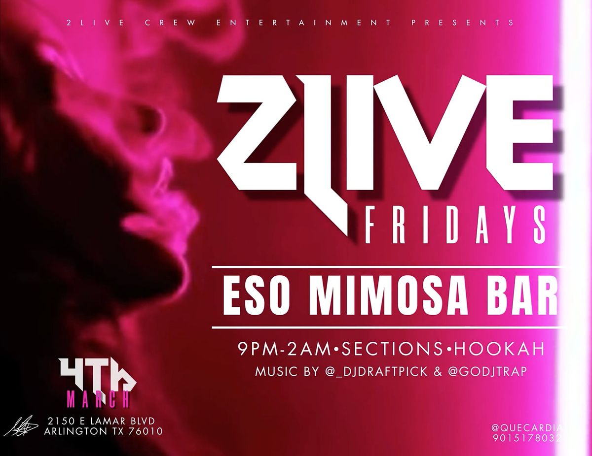 2LIVE FRIDAYS @ ESO MIMOSA BAR