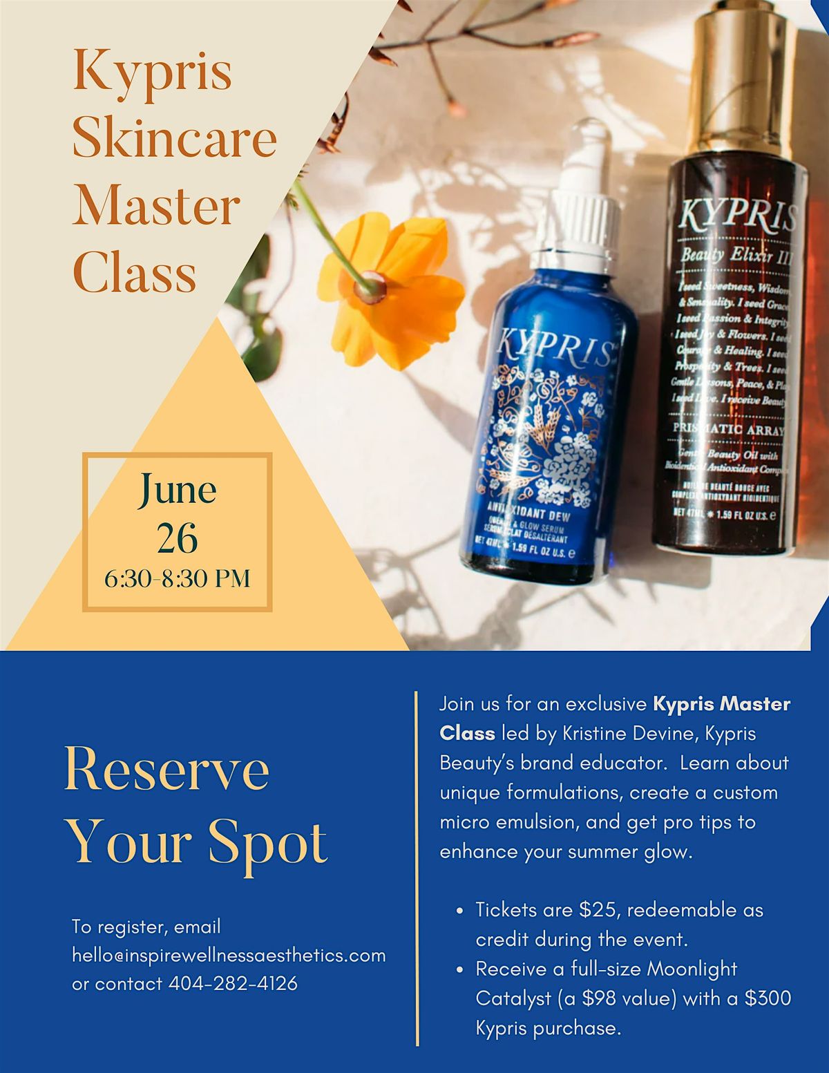 Kypris Skincare Master Class