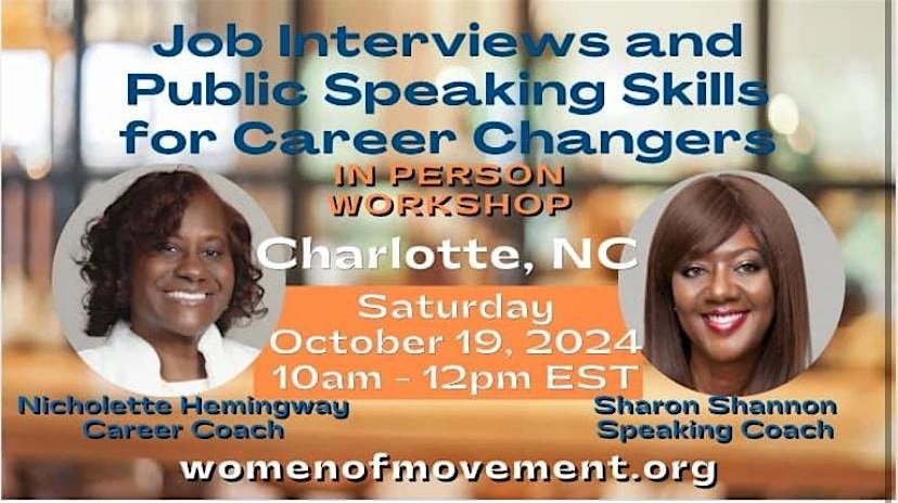 Job Interviews and Public Speaking Skills for Career Changers Workshop