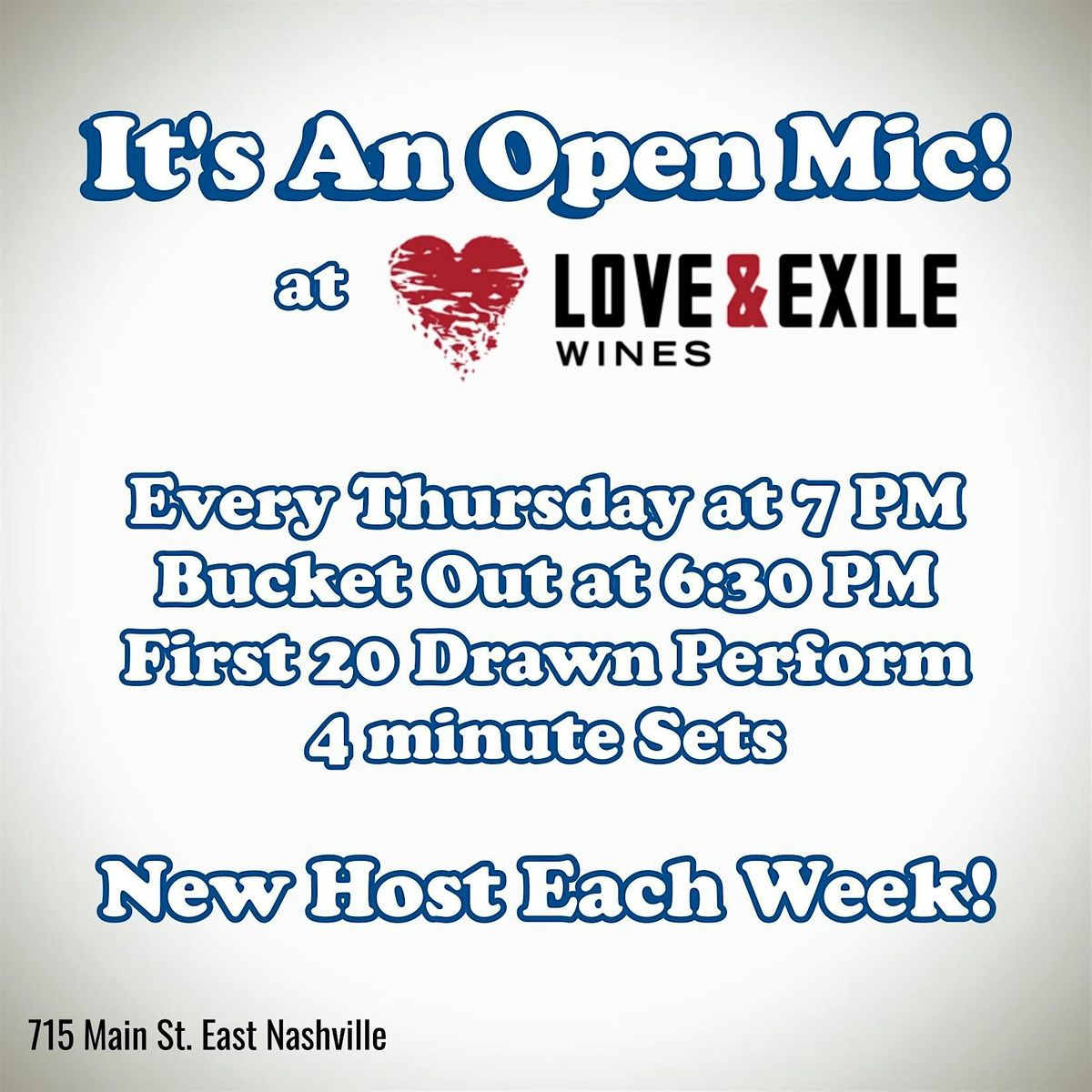 Hey It\u2019s an Open Mic