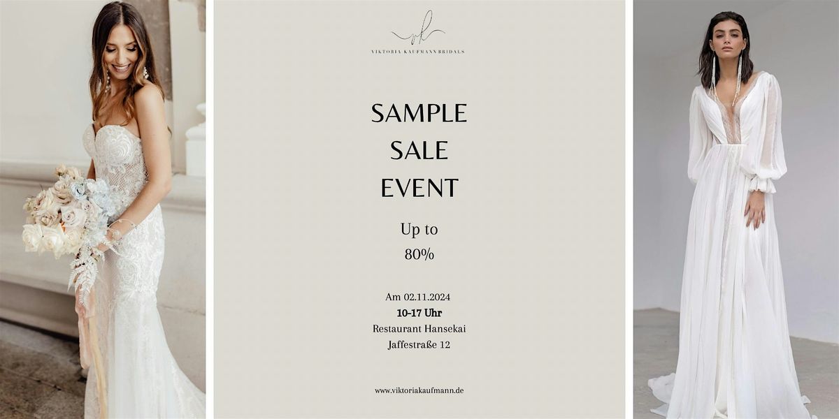 BRAUTKLEIDER SAMPLE SALE EVENT