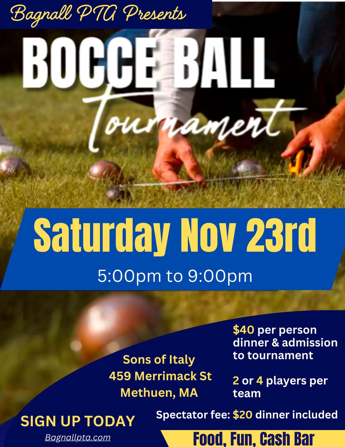 Parent's Night Out-Join Us for Bocce!