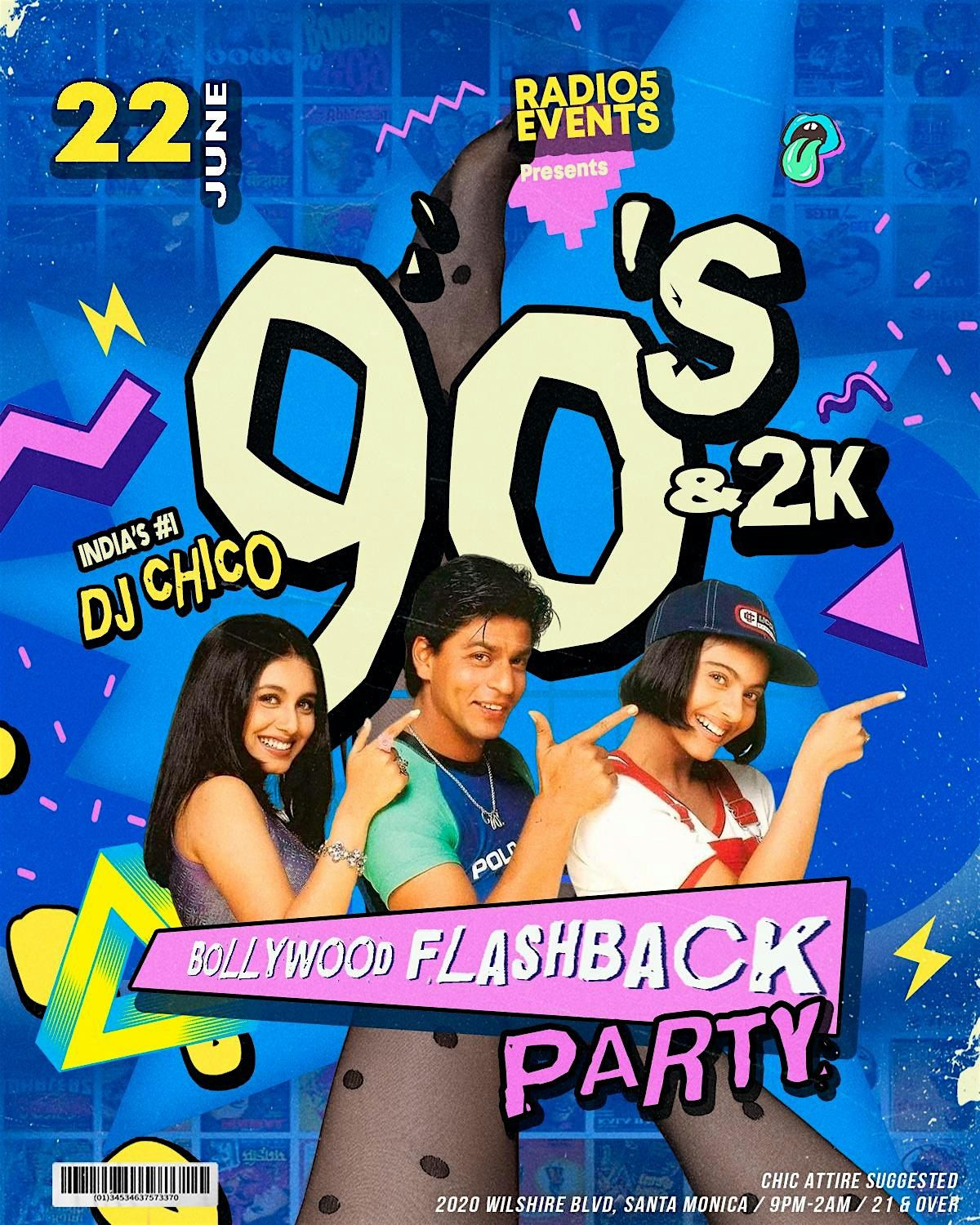 Bollywood Throwback: Back To The 90's & 2k Party with India's #1 DJ CHICO!