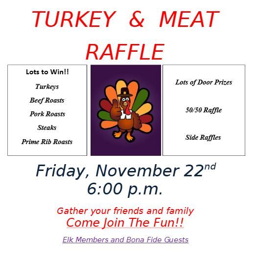 Turkey & Meat Raffle