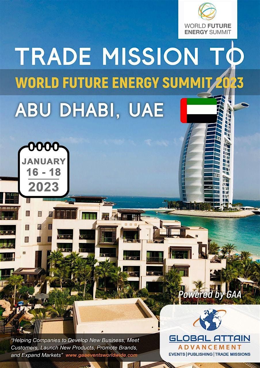 Trade Mission to World Future Energy Summit 2024