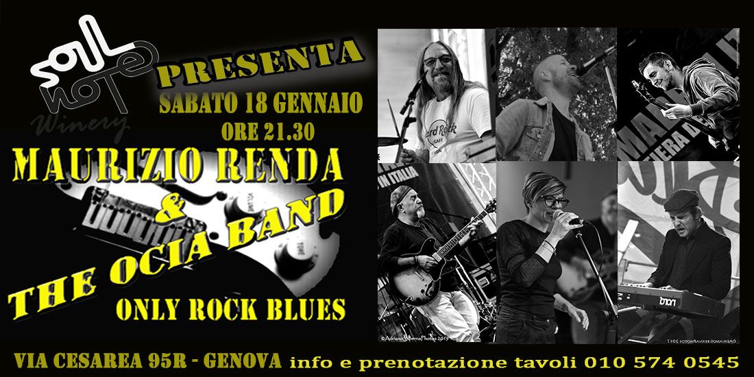 MAURIZIO RENDA & THE OCIA BAND - LIVE @SOUL NOTE