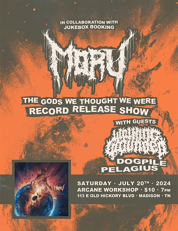 MORU record release w\/ Walking Wounded, Dogpile, Pelagius