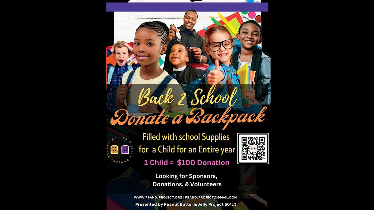 DONATE A BACKPACK FILLED with  SCHOOL SUPPLIES for A CHILD for  ENTIRE YEAR