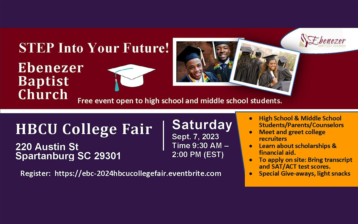 Ebenezer Baptist Church  2024 HBCU College Fair