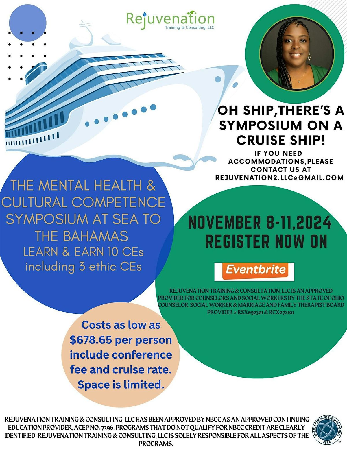 DEPOSIT  ONLY for The Mental Health & Cultural Competence Symposium at Sea